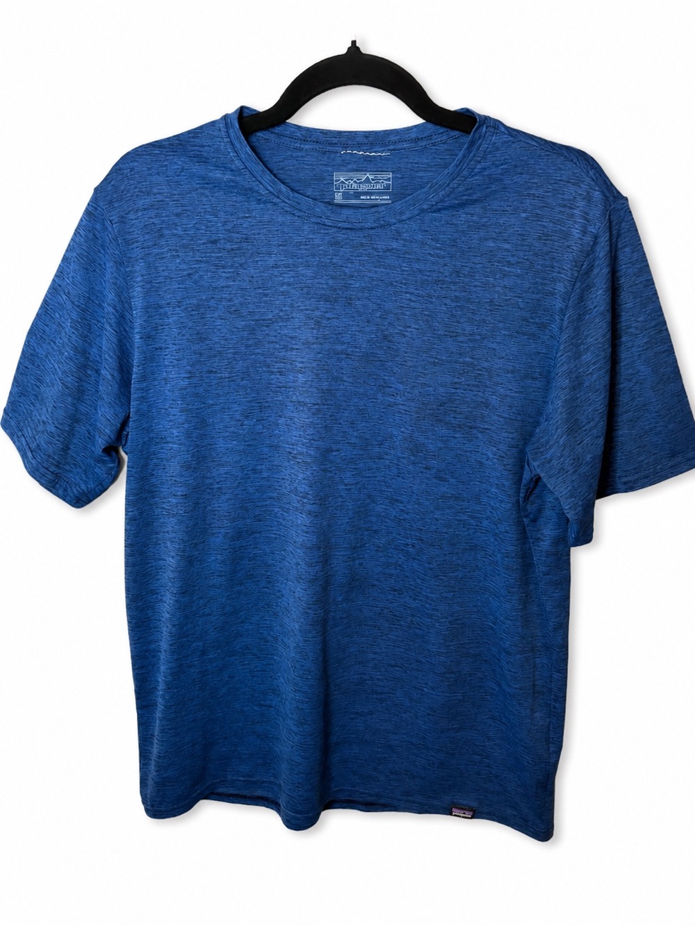 Patagonia Blue Heathered Performance Tee Shirt Men’s Medium M